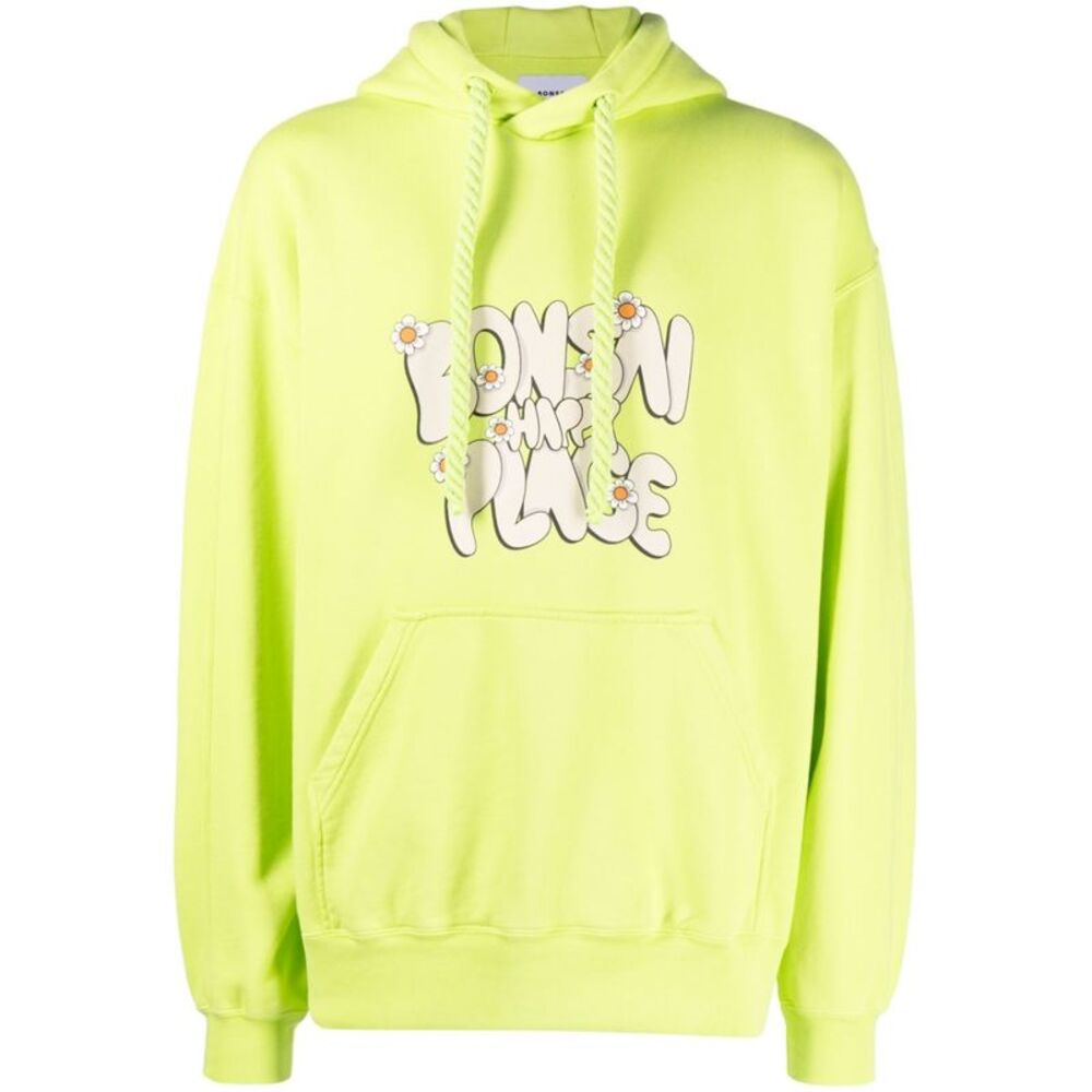 Bonsai Men's Printed Cotton Hoodie
